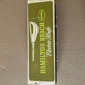 Hamilton Beach Scovill Model 275-2A Electric Knife. Tested Works.